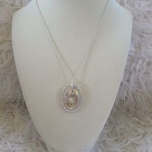 Signed Swarovski Logan Light Colorado Topaz Crystal Necklace-Excellent Condition